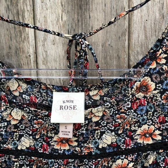 Knox Rose Floral Boho Long Sleeve Blouse Small - Picture 5 of 10